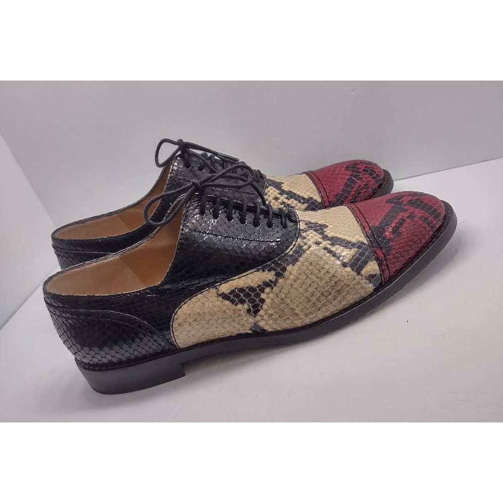 Marc Jacobs leather animal print oxfords size 8.5